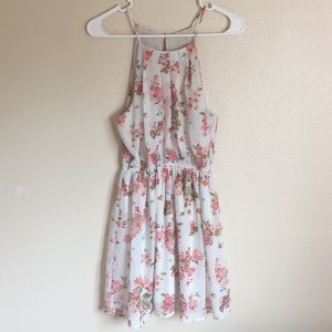 White floral dress